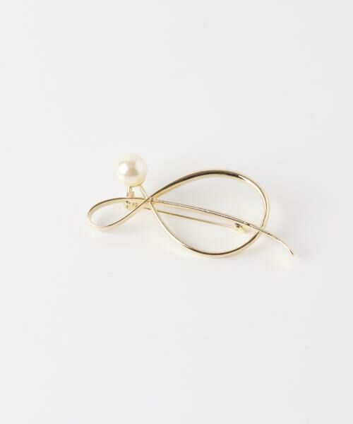 URBAN RESEARCH DOORS / アーバンリサーチ ドアーズ ブローチ・コサージュ | パールブローチ（ゴールド）