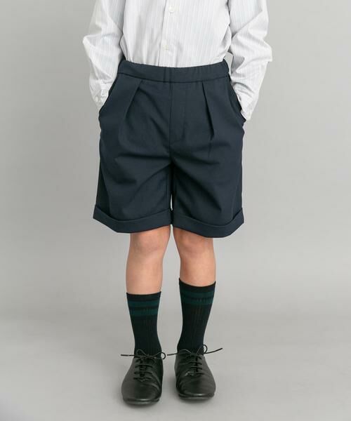 URBAN RESEARCH DOORS / アーバンリサーチ ドアーズ パンツ | 『セットアップ対応』タックスラックスショーツ(KIDS) | 詳細1