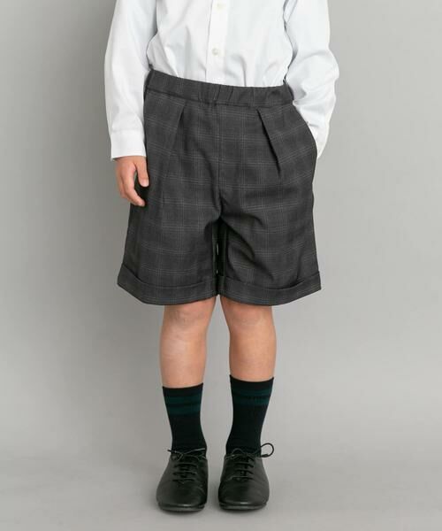 URBAN RESEARCH DOORS / アーバンリサーチ ドアーズ パンツ | 『セットアップ対応』タックスラックスショーツ(KIDS) | 詳細11