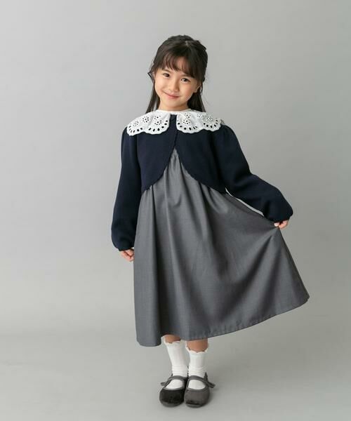 URBAN RESEARCH DOORS / アーバンリサーチ ドアーズ ワンピース | スカラーレース襟ワンピース(KIDS) | 詳細4