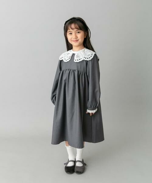 URBAN RESEARCH DOORS / アーバンリサーチ ドアーズ ワンピース | スカラーレース襟ワンピース(KIDS) | 詳細24