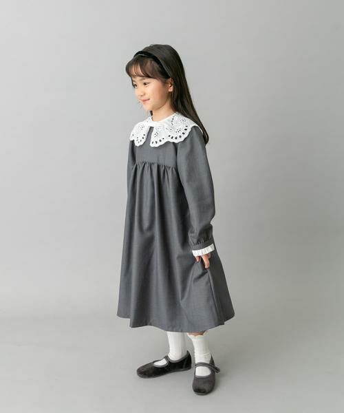 URBAN RESEARCH DOORS / アーバンリサーチ ドアーズ ワンピース | スカラーレース襟ワンピース(KIDS) | 詳細28
