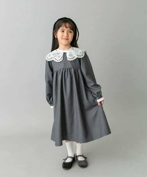 URBAN RESEARCH DOORS / アーバンリサーチ ドアーズ ワンピース | スカラーレース襟ワンピース(KIDS) | 詳細30