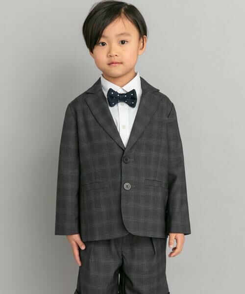 URBAN RESEARCH DOORS / アーバンリサーチ ドアーズ アウター | 『セットアップ対応』テーラードジャケット(KIDS)（チャコールグレー）
