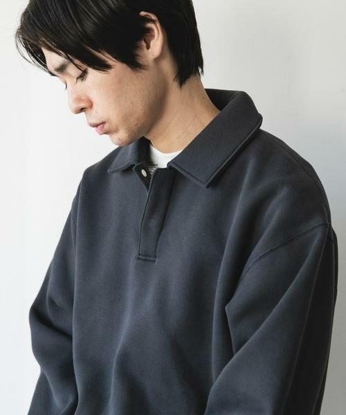 URBAN RESEARCH DOORS / アーバンリサーチ ドアーズ スウェット | 裏起毛スウェットポロシャツ | 詳細5