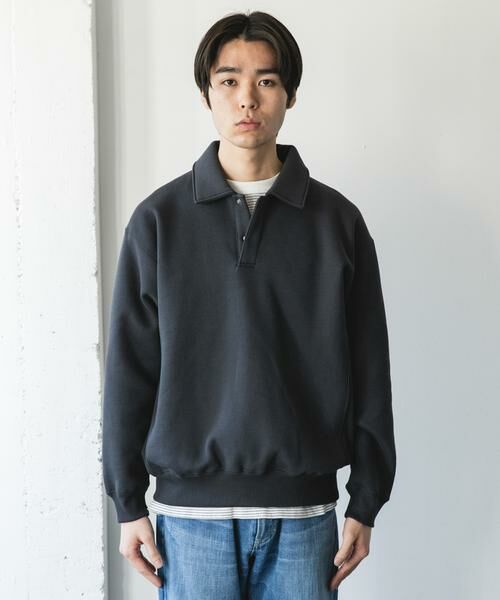 URBAN RESEARCH DOORS / アーバンリサーチ ドアーズ スウェット | 裏起毛スウェットポロシャツ | 詳細8