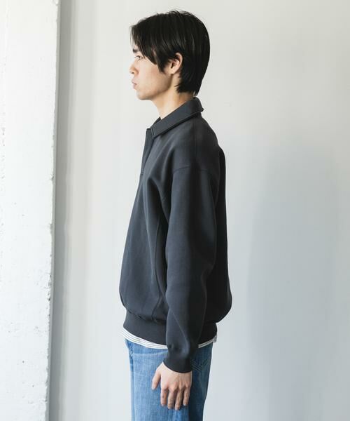 URBAN RESEARCH DOORS / アーバンリサーチ ドアーズ スウェット | 裏起毛スウェットポロシャツ | 詳細9