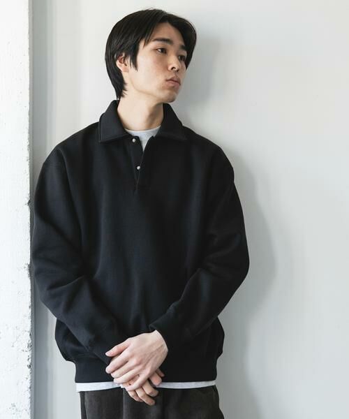 URBAN RESEARCH DOORS / アーバンリサーチ ドアーズ スウェット | 裏起毛スウェットポロシャツ | 詳細18