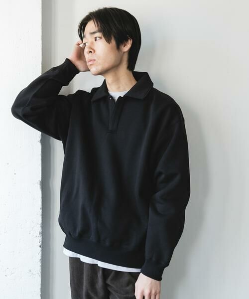 URBAN RESEARCH DOORS / アーバンリサーチ ドアーズ スウェット | 裏起毛スウェットポロシャツ | 詳細20