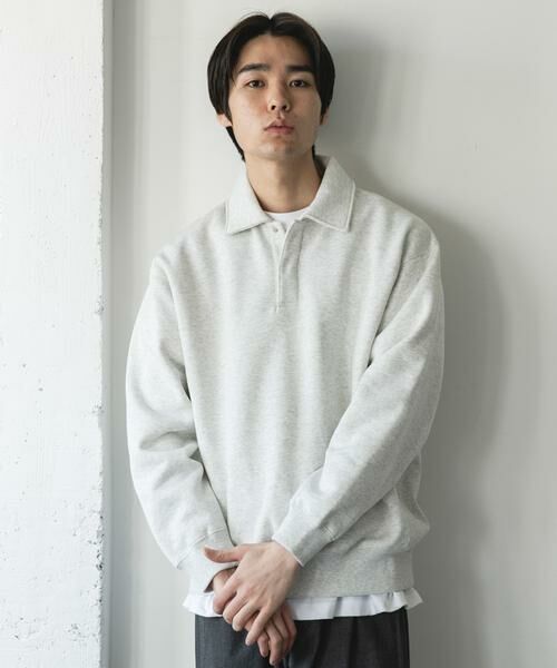 URBAN RESEARCH DOORS / アーバンリサーチ ドアーズ スウェット | 裏起毛スウェットポロシャツ | 詳細26