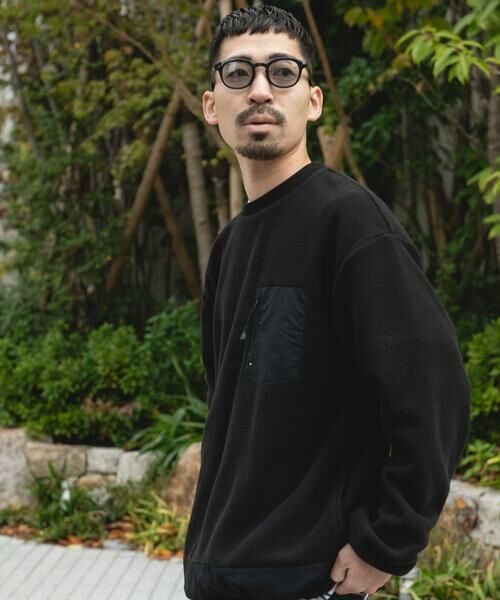 URBAN RESEARCH DOORS / アーバンリサーチ ドアーズ Tシャツ | ナイロン ドッキング フリースプルオーバー | 詳細1