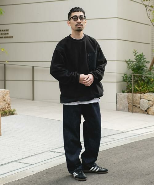 URBAN RESEARCH DOORS / アーバンリサーチ ドアーズ Tシャツ | ナイロン ドッキング フリースプルオーバー | 詳細5