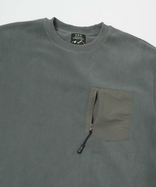 URBAN RESEARCH DOORS / アーバンリサーチ ドアーズ Tシャツ | ナイロン ドッキング フリースプルオーバー | 詳細17