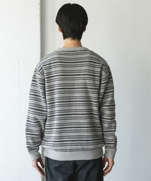 URBAN RESEARCH DOORS / アーバンリサーチ ドアーズ ニット・セーター | モールマルチボーダーニット | 詳細17