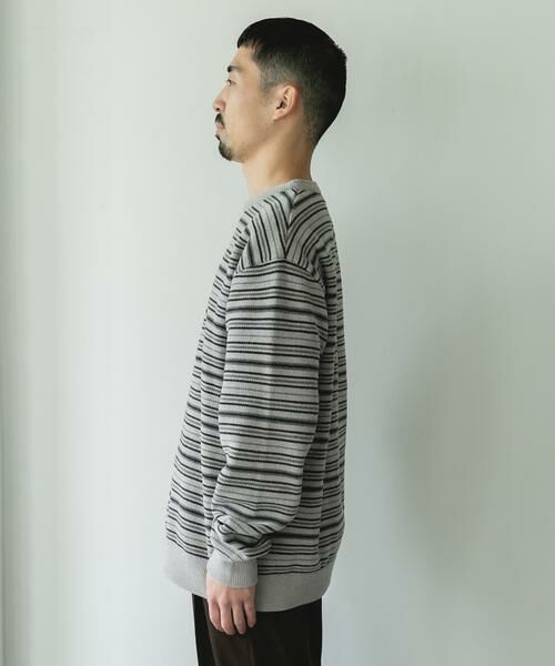 URBAN RESEARCH DOORS / アーバンリサーチ ドアーズ ニット・セーター | モールマルチボーダーニット | 詳細19