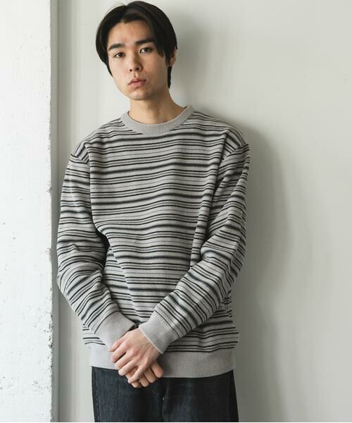URBAN RESEARCH DOORS / アーバンリサーチ ドアーズ ニット・セーター | モールマルチボーダーニット | 詳細2