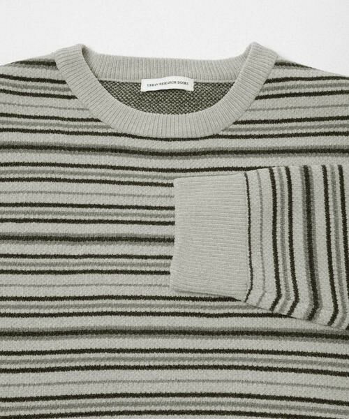 URBAN RESEARCH DOORS / アーバンリサーチ ドアーズ ニット・セーター | モールマルチボーダーニット | 詳細22