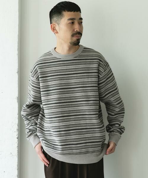 URBAN RESEARCH DOORS / アーバンリサーチ ドアーズ ニット・セーター | モールマルチボーダーニット | 詳細8