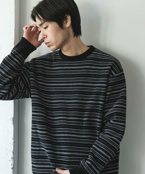 URBAN RESEARCH DOORS / アーバンリサーチ ドアーズ ニット・セーター | モールマルチボーダーニット | 詳細25