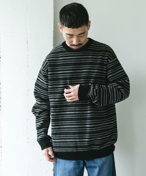 URBAN RESEARCH DOORS / アーバンリサーチ ドアーズ ニット・セーター | モールマルチボーダーニット | 詳細30