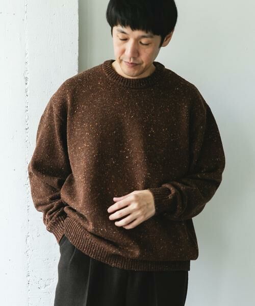 URBAN RESEARCH DOORS / アーバンリサーチ ドアーズ ニット・セーター | ウールブレンドネップクルーネックニット | 詳細3