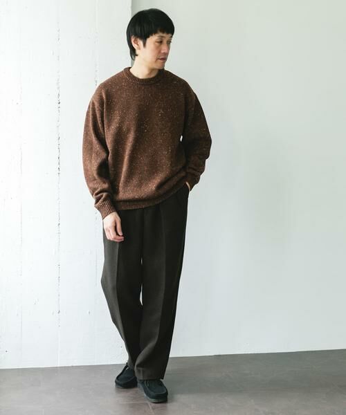 URBAN RESEARCH DOORS / アーバンリサーチ ドアーズ ニット・セーター | ウールブレンドネップクルーネックニット | 詳細6