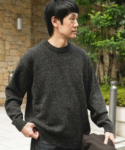 URBAN RESEARCH DOORS / アーバンリサーチ ドアーズ ニット・セーター | ウールブレンドネップクルーネックニット | 詳細19