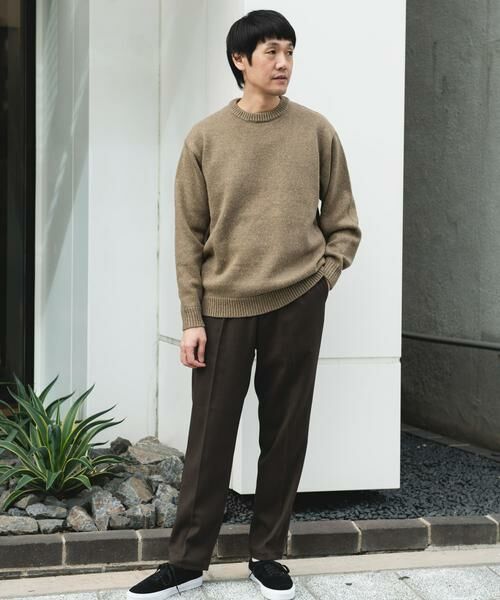 URBAN RESEARCH DOORS / アーバンリサーチ ドアーズ ニット・セーター | ウールブレンドネップクルーネックニット | 詳細28