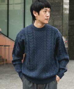 URBAN RESEARCH DOORS / アーバンリサーチ ドアーズ ニット・セーター | アランニットクルーネックプルオーバー