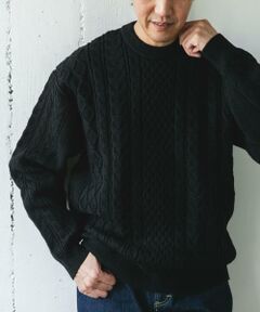 URBAN RESEARCH DOORS / アーバンリサーチ ドアーズ ニット・セーター | アランニットクルーネックプルオーバー