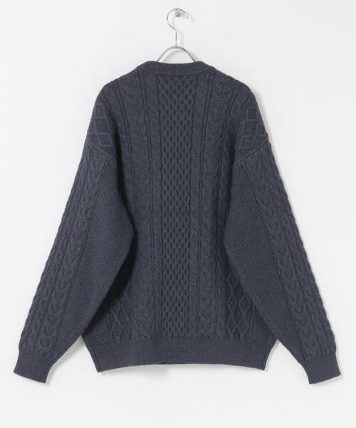 URBAN RESEARCH DOORS / アーバンリサーチ ドアーズ ニット・セーター | アランニットクルーネックプルオーバー | 詳細10