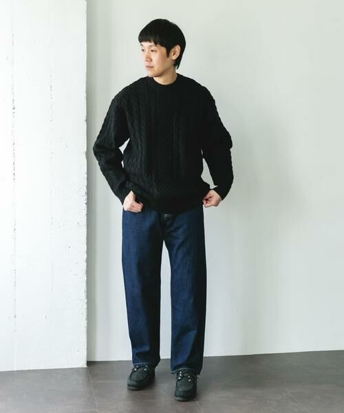 URBAN RESEARCH DOORS / アーバンリサーチ ドアーズ ニット・セーター | アランニットクルーネックプルオーバー | 詳細27