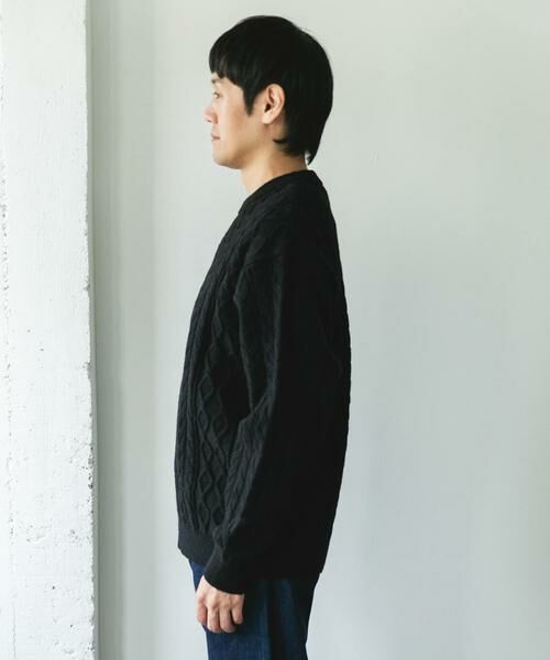 URBAN RESEARCH DOORS / アーバンリサーチ ドアーズ ニット・セーター | アランニットクルーネックプルオーバー | 詳細30