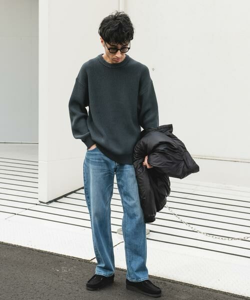 URBAN RESEARCH DOORS / アーバンリサーチ ドアーズ ニット・セーター | 畦ニット クルーネックプルオーバー | 詳細18