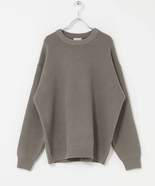 URBAN RESEARCH DOORS / アーバンリサーチ ドアーズ ニット・セーター | 畦ニット クルーネックプルオーバー | 詳細28