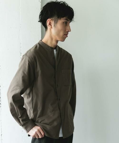 URBAN RESEARCH DOORS / アーバンリサーチ ドアーズ シャツ・ブラウス | 防シワ起毛ネルバンドカラーシャツ | 詳細5