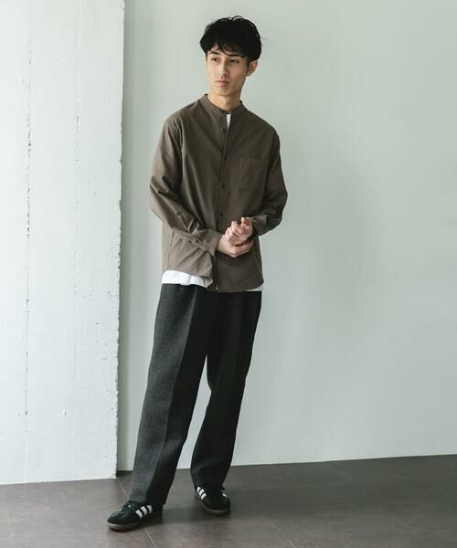 URBAN RESEARCH DOORS / アーバンリサーチ ドアーズ シャツ・ブラウス | 防シワ起毛ネルバンドカラーシャツ | 詳細6