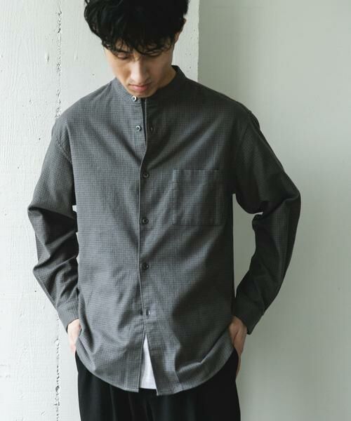 URBAN RESEARCH DOORS / アーバンリサーチ ドアーズ シャツ・ブラウス | 防シワ起毛ネルバンドカラーシャツ | 詳細22