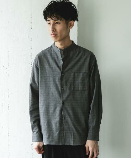 URBAN RESEARCH DOORS / アーバンリサーチ ドアーズ シャツ・ブラウス | 防シワ起毛ネルバンドカラーシャツ | 詳細24