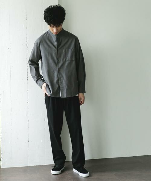URBAN RESEARCH DOORS / アーバンリサーチ ドアーズ シャツ・ブラウス | 防シワ起毛ネルバンドカラーシャツ | 詳細25
