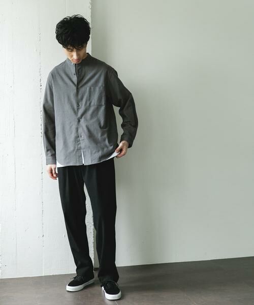 URBAN RESEARCH DOORS / アーバンリサーチ ドアーズ シャツ・ブラウス | 防シワ起毛ネルバンドカラーシャツ | 詳細26