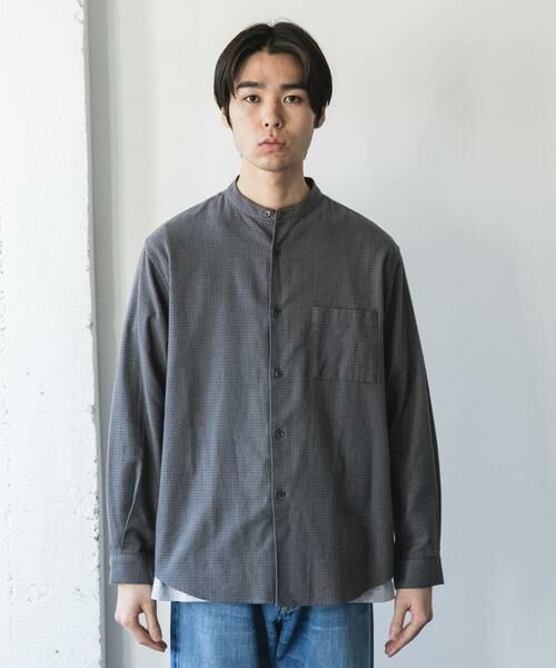 URBAN RESEARCH DOORS / アーバンリサーチ ドアーズ シャツ・ブラウス | 防シワ起毛ネルバンドカラーシャツ | 詳細27