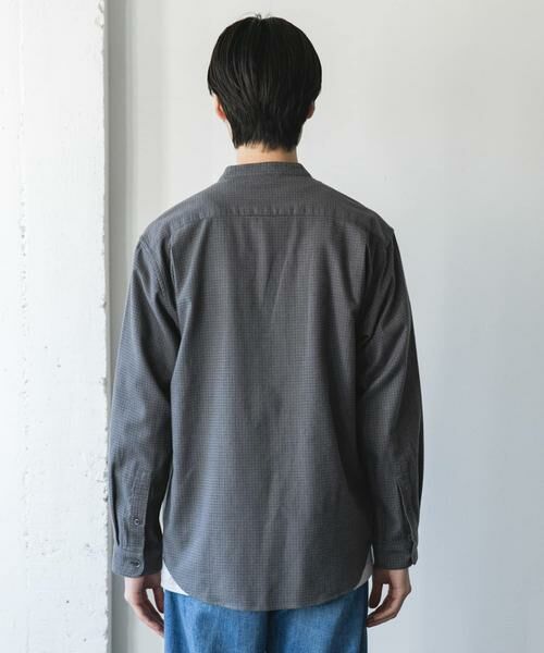 URBAN RESEARCH DOORS / アーバンリサーチ ドアーズ シャツ・ブラウス | 防シワ起毛ネルバンドカラーシャツ | 詳細29