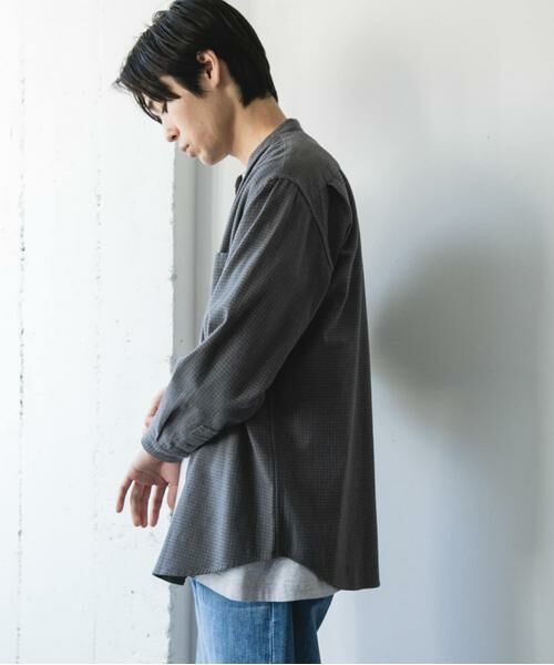 URBAN RESEARCH DOORS / アーバンリサーチ ドアーズ シャツ・ブラウス | 防シワ起毛ネルバンドカラーシャツ | 詳細16