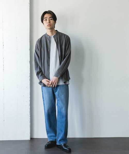 URBAN RESEARCH DOORS / アーバンリサーチ ドアーズ シャツ・ブラウス | 防シワ起毛ネルバンドカラーシャツ | 詳細19