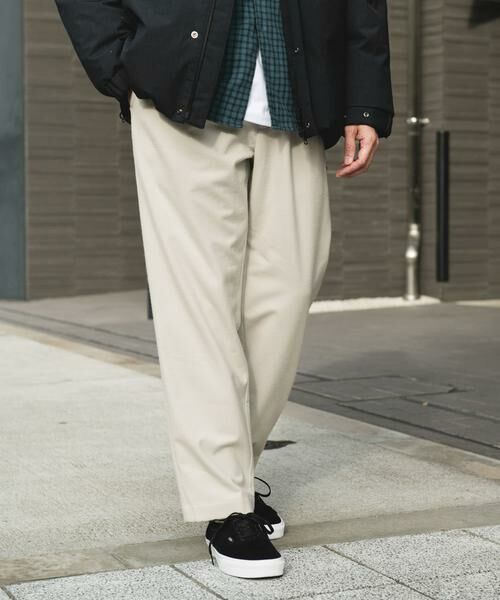 URBAN RESEARCH DOORS / アーバンリサーチ ドアーズ その他パンツ | 起毛ウォームタッチイージートラウザー(ベージュ系その他)
