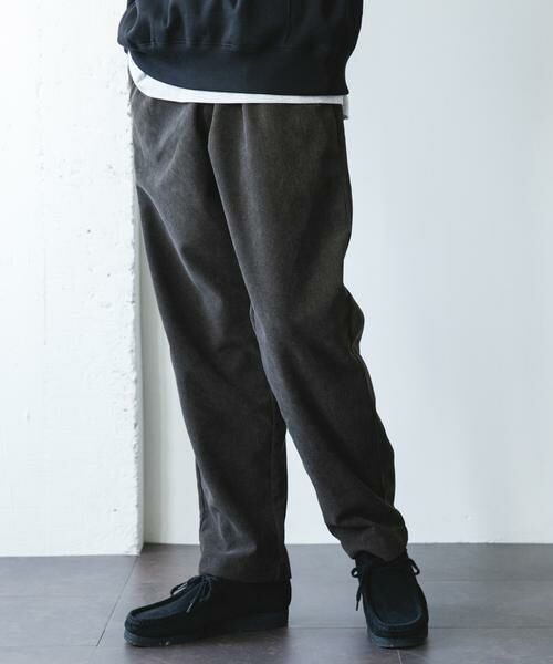 URBAN RESEARCH DOORS / アーバンリサーチ ドアーズ その他パンツ | 『UR TECH』コーデュロイ ボンディングパンツ（オリーブ）