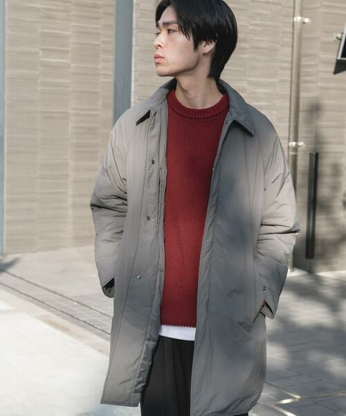 URBAN RESEARCH DOORS / アーバンリサーチ ドアーズ その他アウター | ライトナイロン パデット バルマカンコート（ライトグレー）