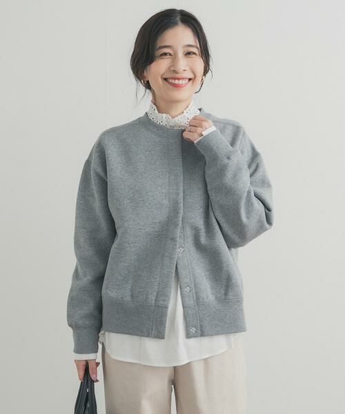 URBAN RESEARCH DOORS / アーバンリサーチ ドアーズ カーディガン・ボレロ | 裏起毛スウェットカーディガン | 詳細2