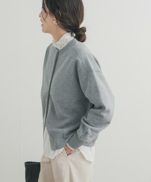 URBAN RESEARCH DOORS / アーバンリサーチ ドアーズ カーディガン・ボレロ | 裏起毛スウェットカーディガン | 詳細3